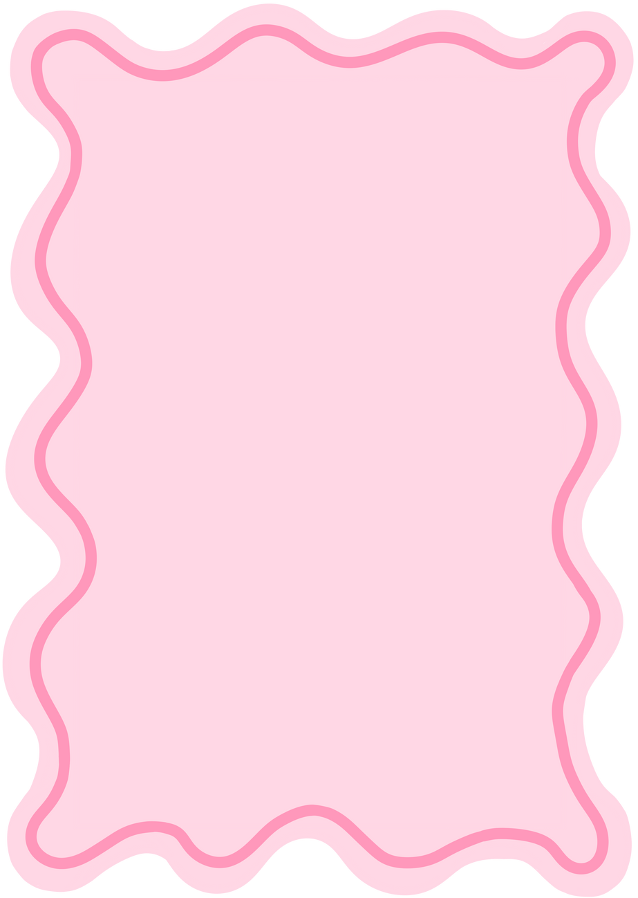 Wavy pink rectangle